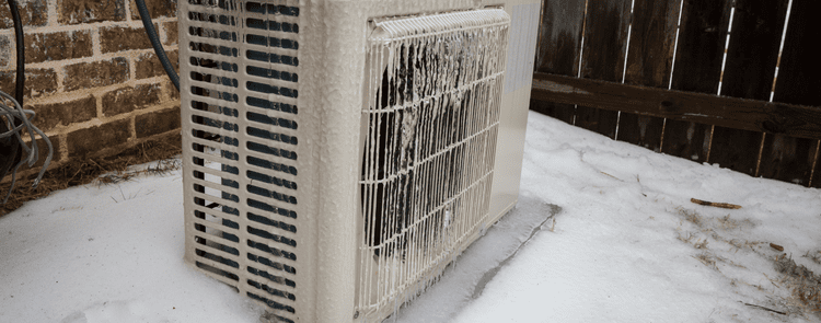 HVAC system in the winter